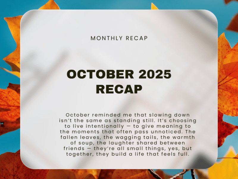 October Recap