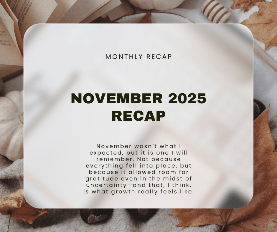 November 2025 recap