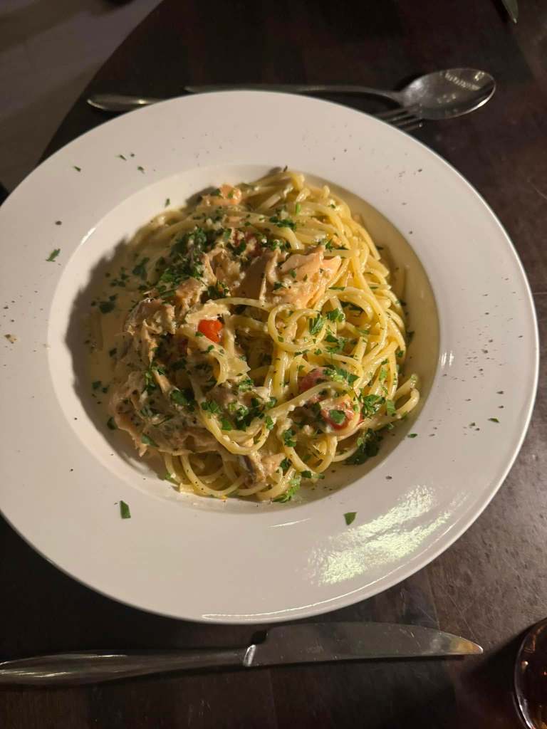 THE PASTA WAS GETTING&nbsp;COLD.