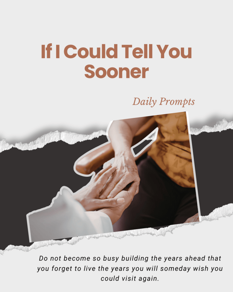 If I Could Tell You&nbsp;Sooner