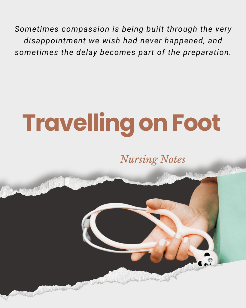 Travelling on foot